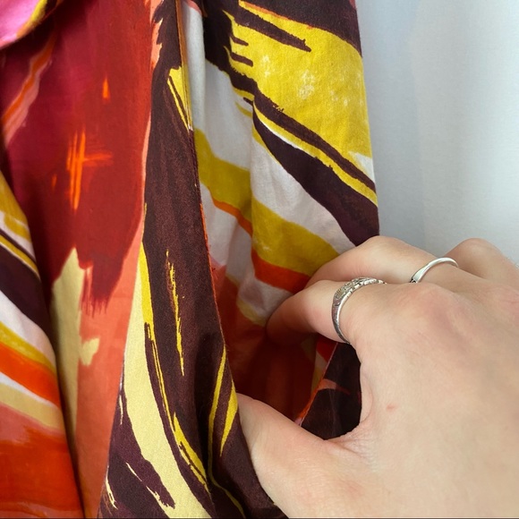 Anthropologie Cordelia Watercolor Wrap Skirt - Picture 6 of 10